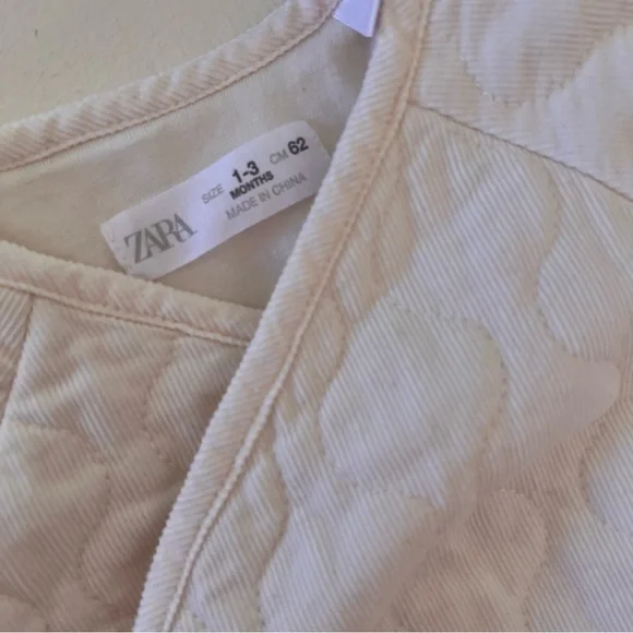 Zara quilted romper